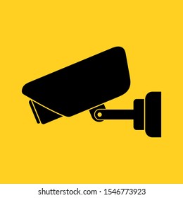 Surveillance camera sign. Simple cctv icon. Vector illustration