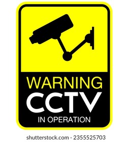 surveillance camera sign vector illustration