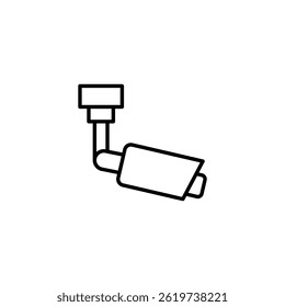 Símbolo da câmara de vigilância que indica o sistema de segurança e de monitorização