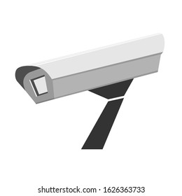 Surveillance camera. Tracking. Vector illustration