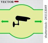 surveillance Camera ,  vector, EPS 10
