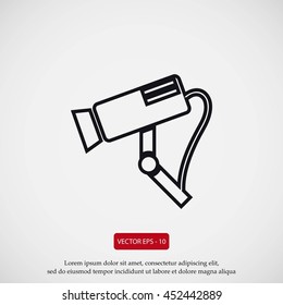 Surveillance Camera vector icon