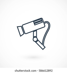 Surveillance Camera vector icon, flat design best vector icon