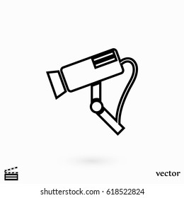 Surveillance Camera vector icon, flat design best vector icon