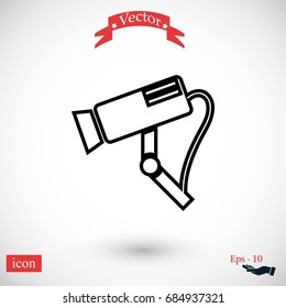Surveillance Camera vector icon, flat design best vector icon