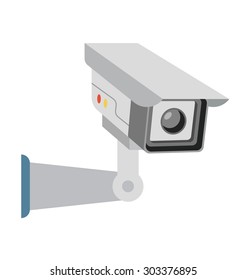 Surveillance Camera Vector Illustration 