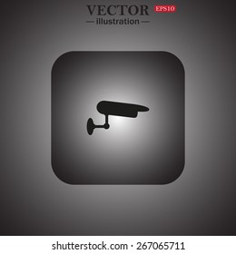 surveillance Camera, web icon. vector design