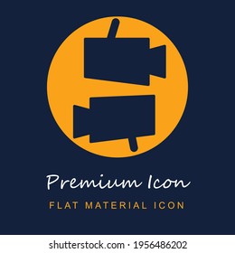 Surveillance Cameras In A Circle premium material ui ux isolated vector icon in navy blue and orange colors