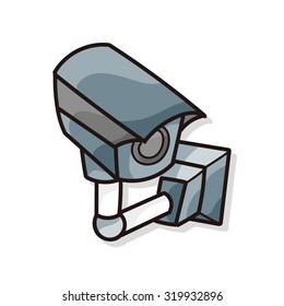 Surveillance cameras doodle