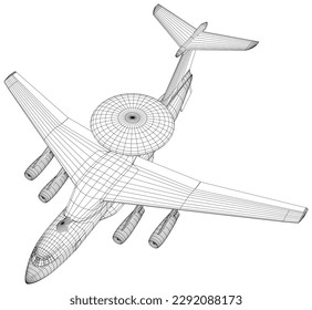 Überwachungs-Kommando- und Kommunikationsflugzeuge mit rotierender Radarkuppel. AWACS, Bordwarnsystem