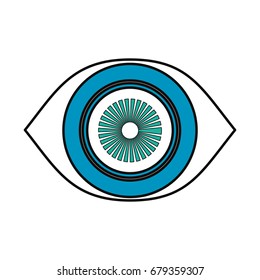 Surveillance eye symbol