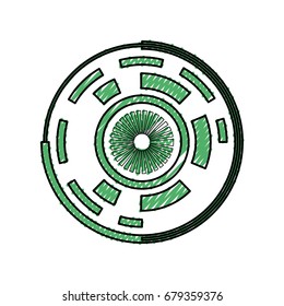Surveillance eye symbol