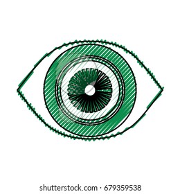Surveillance eye symbol