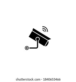 Surveillance icon. Internet of things icon. Simple, flat, black, glyph.