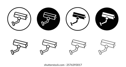 surveillance icon logo sign set vector outline