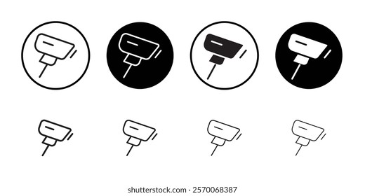 surveillance icon Outline vector for web ui