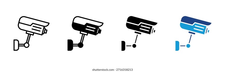 Conjunto de iconos de vigilancia colección de estilo múltiple