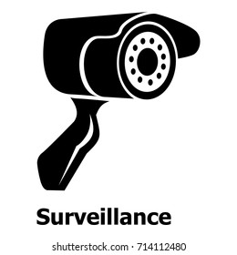 Surveillance Icon. Simple Illustration Of Surveillance Vector Icon For Web