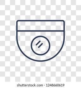 Surveillance icon. Trendy linear Surveillance logo concept on transparent background from Smarthome collection