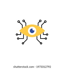 surveillance icon vector illustration. colored surveillance icon design. isolated on white background