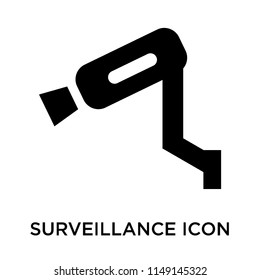 Surveillance icon vector isolated on white background for your web and mobile app design, Surveillance logo concept