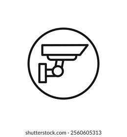 surveillance icon vector line logo art
