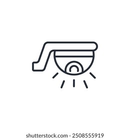 Überwachungssymbol. vector.Editable stroke.linear style Zeichen zur Verwendung Web-Design, logo.Symbol-Illustration.