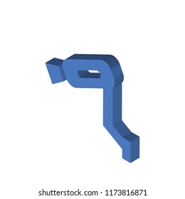 Surveillance isometric left top view 3D icon