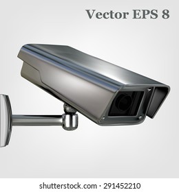 Surveillance security camera, vector eps 8.