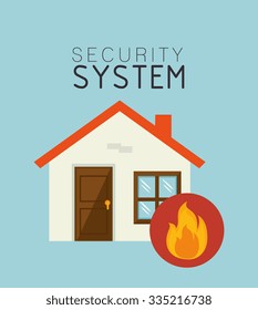 Surveillance security system graphic design, vector illustration eps10