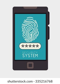Surveillance security system graphic design, vector illustration eps10