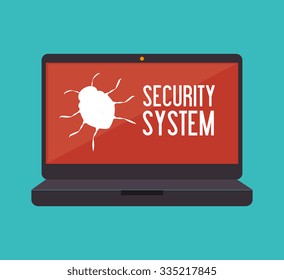 Surveillance security system graphic design, vector illustration eps10