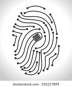 Surveillance security system graphic design, vector illustration eps10