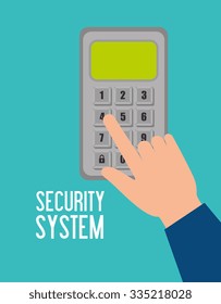 Surveillance security system graphic design, vector illustration eps10