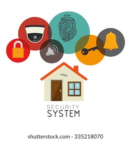 Surveillance security system graphic design, vector illustration eps10