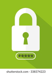 Surveillance security system graphic design, vector illustration 