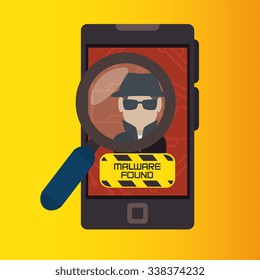 Surveillance security system graphic design, vector illustration 