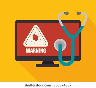 Surveillance security system graphic design, vector illustration 