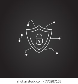 Surveillance security system graphic design, vector illustration eps10