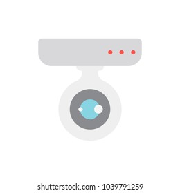 Surveillance service icon flat symbol. Isolated vector illustration of  icon sign concept for your web site mobile app logo UI design.