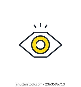 Surveillance system simple vector icon illustration material