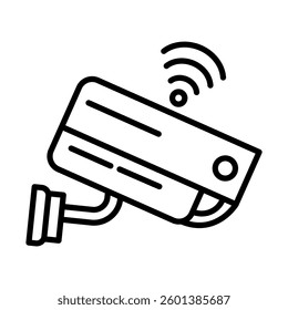Surveillance Vector Line Icon Design