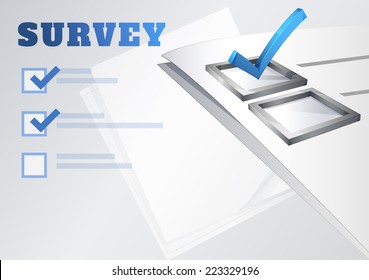 Survey Banner Illustration Stock Vector (Royalty Free) 223329196 ...