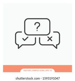 Survey comment Icon Vector Illustration