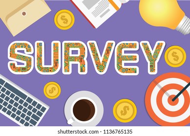 Survey concept vector design