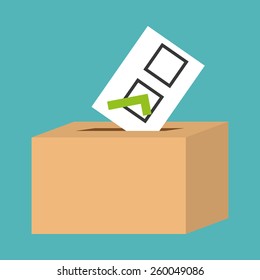 Survey design over blue background, vector illustration.