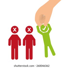 Survey design over white background, vector illustration.