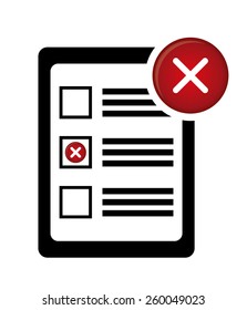 Survey design over white background, vector illustration.