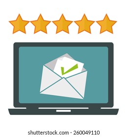 Survey design over white background, vector illustration.