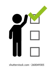 Survey design overwhite background, vector illustration.